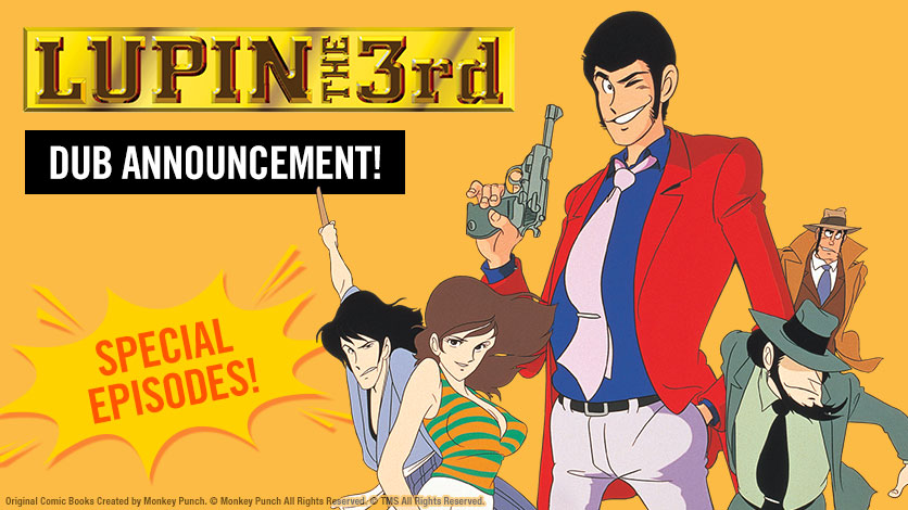 LUPIN III PARTE 6 estará dublado em português na HIDIVE