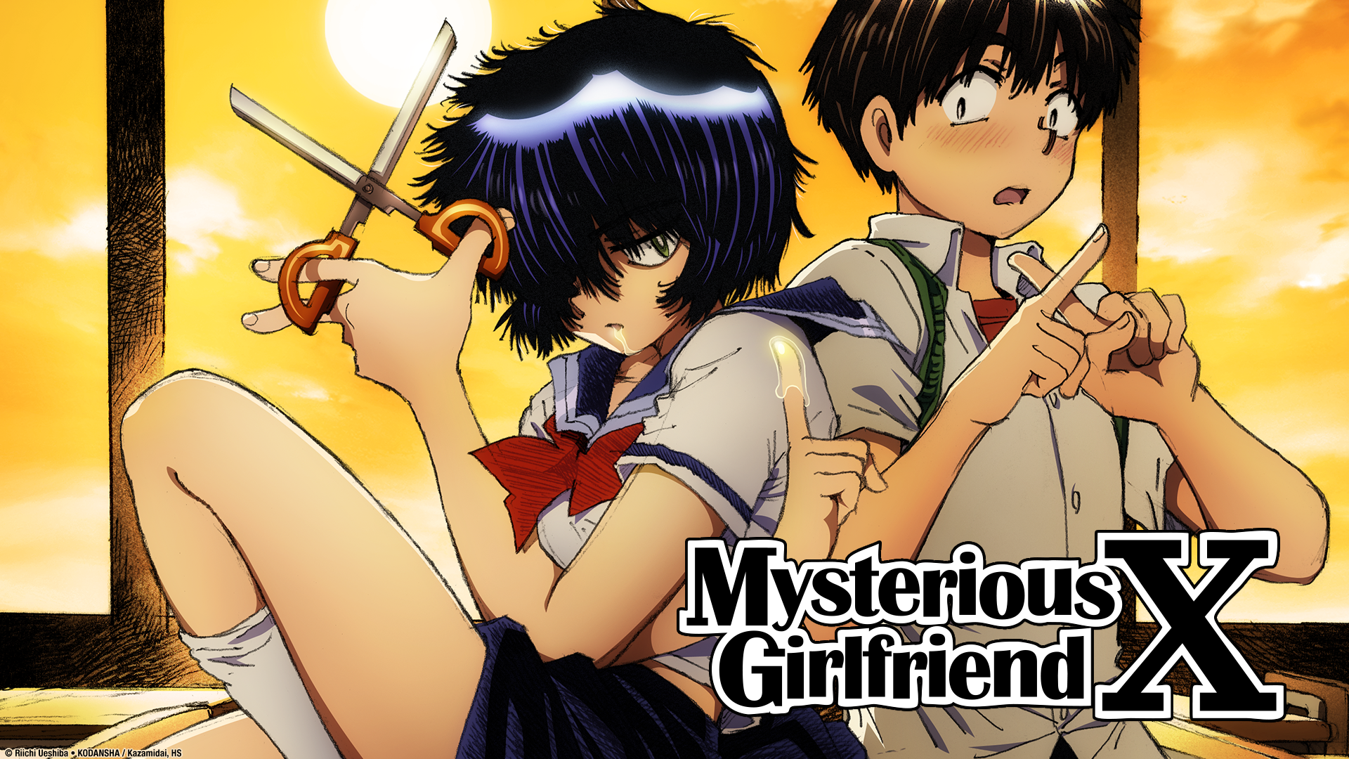 Key art and logo for Mysterious Girlfriend X