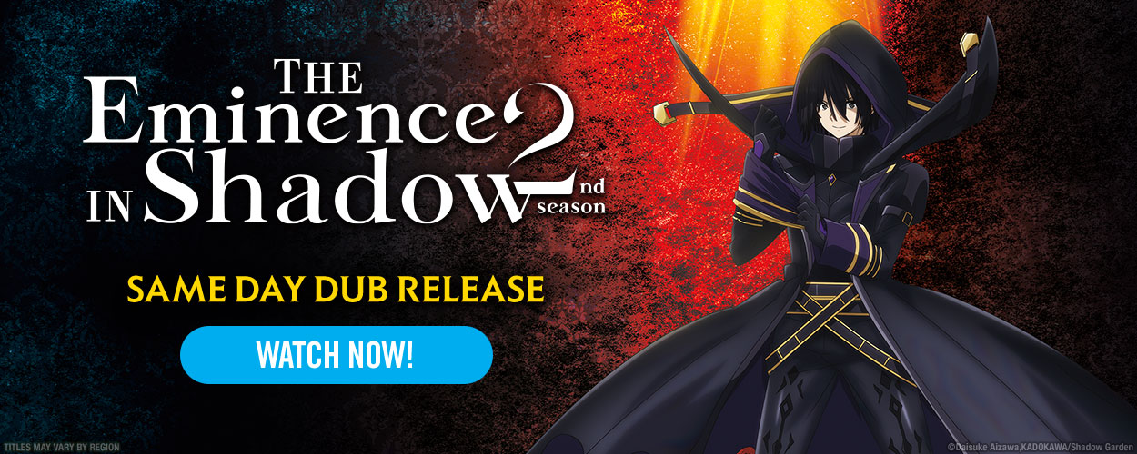 HIDIVE transmitirá Dub & Sub of Eminence na Shadow 2nd Season