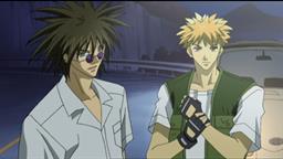 GetBackers ~~ Just Ban keeping Ginji in line the hard way.